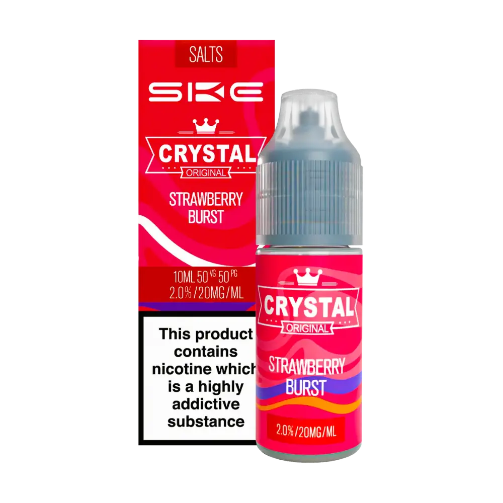 SKE Crystal Original Strawberry Burst Nic Salt 10ml-10mg